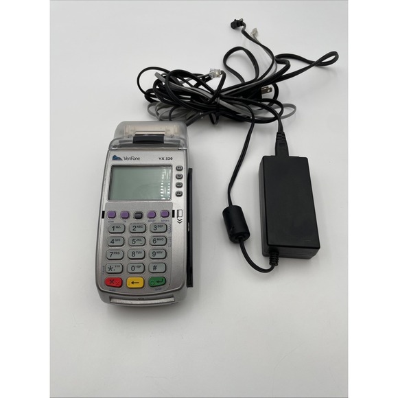 Verifone Vx520CTLS Dual Com Terminal Credit Card Terminal UNTESTED